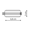 Łącznik do szyn magnetycznych  Magnetic LP-564-MAG BK Light Prestige metalowa czarna