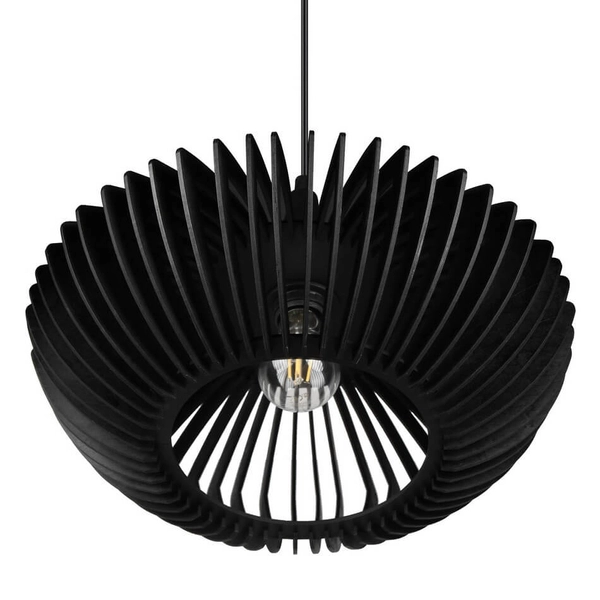 Wisząca lampa drewniana COLINO 315900132 nad stół czarny