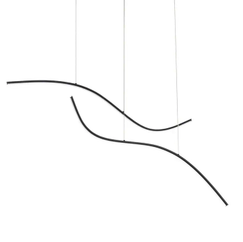 Ściemnialna lampa wisząca CIRVELA LE45485 LED 27W 2700-4000K czarna