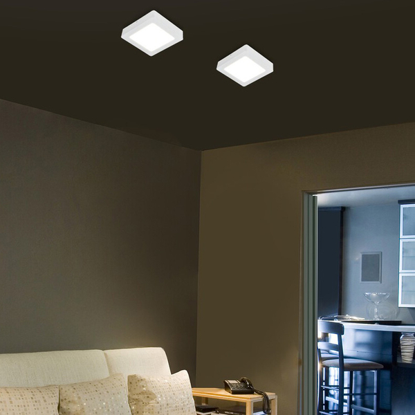 Biała lampa przysufitowa Shaun 3175 LED 18W 4000K do salonu biały