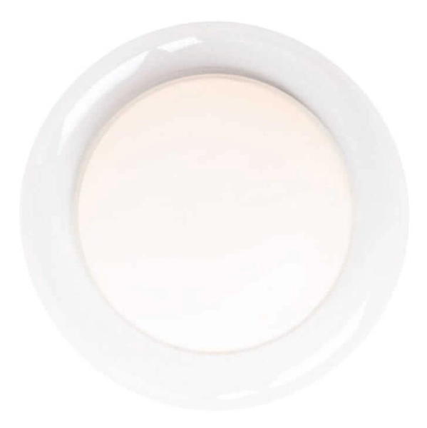 Okrągła lampa sufitowa Duo C0233 LED 10W 3000K round szklana biała