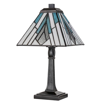 Szklana lampka nocna Alderley TF-ALDERLEY-TL-M Elstead art. deco multikolor