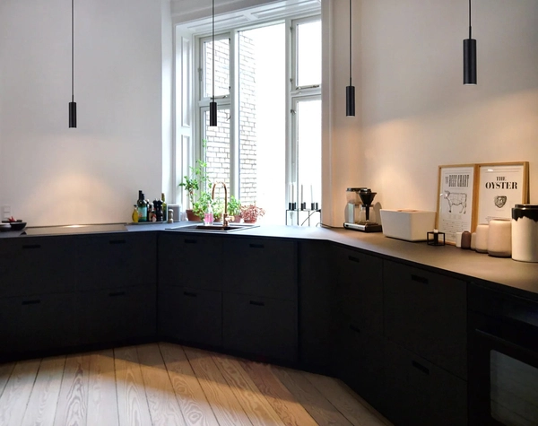 Lampa wisząca nad blat Mib 71679903 DFTP tuba z regulacją czarna