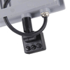 Zewnętrzna LAMPA ścienna KROMA S LED 10W 4500K 03772 Ideus elewacyjna OPRAWA reflektorowa z czujnikiem ruchu outdoor IP65 szara