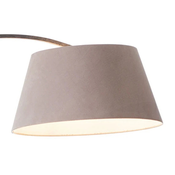Nowoczesna stojąca lampa Brok 92712/20 zagięta tuba szary beton