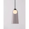 Szklana lampa wisząca TAVENCO LE45210 LED 5W 3000K czarna różowa