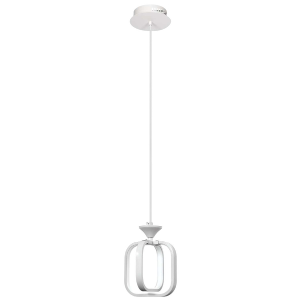 LAMPA wisząca VEN W-MD 9713/1 WH kwadratowa OPRAWA zwis LED 13W 3000K-6000K ramki białe