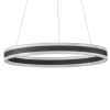 Wisząca lampa pierścieniowa do salonu DONTERIO LE45400 LED 46W 3000K czarna