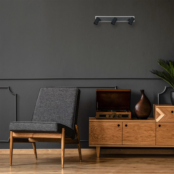 Lampa naścienna Parma LP-0612/3WS BK Light Prestige LED 3000-6000K czarna