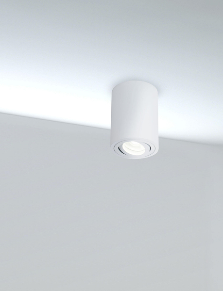 Lampa nastropowa tuba Atom C016CL-01W regulacja kąta światła biała