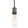 LAMPA wisząca CLASSO DS-M-034 MATT BLACK Italux metalowa OPRAWKA industrialny ZWIS przewód loft czarny matowy