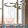 Ringi podwieszane Circle ST-8848-60+80 black Step LED 144W 3000K do salonu czarne