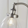 Pokojowa lampa podłogowa Hansen 91741 Endon srebrna przezroczysta