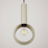 Lampa zwisająca Vitrum 41105 do kuchni okrąg round beżowa
