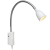 Regulowana LAMPA ścienna TULIP 105939 Markslojd kinkiet OPRAWA na peszlu LED 2,5W 3000K do czytania biała