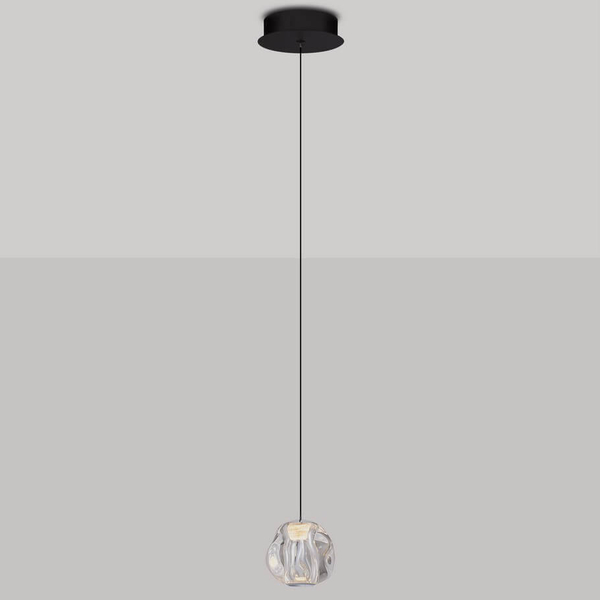 Metalowa lampa wisząca CHEPEN LE44641 LED 6W 3000K czarna chrom