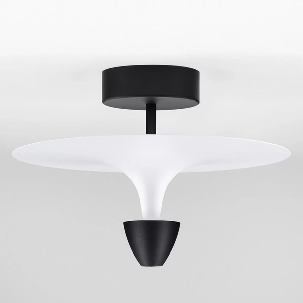 Sufitowa lampa talerz UCURENA LE44638 LED 11W 3000K metalowa biała czarna