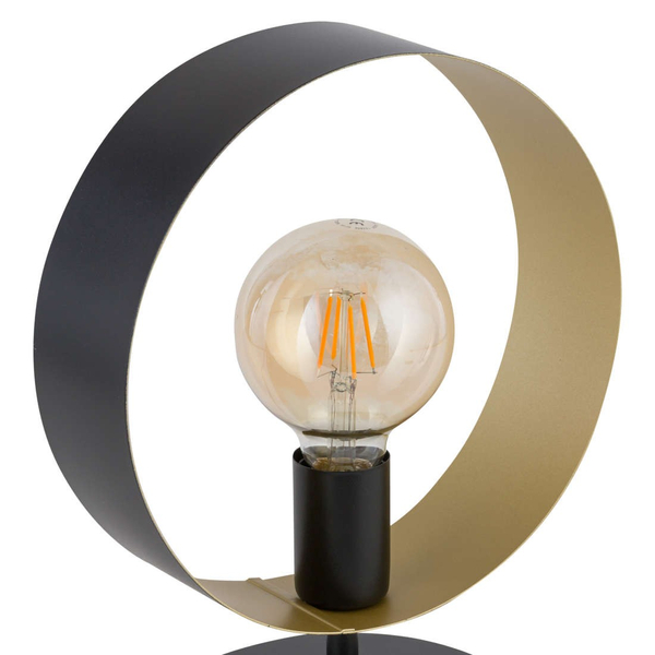 Metalowa lampka nocna HOOP 50278 Sigma stojąca okrągła biała