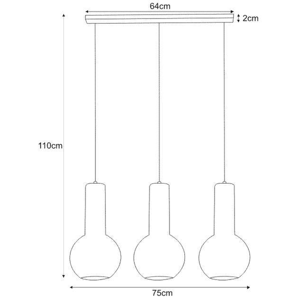 LAMPA druciana Arvi K-4526 Kaja wisząca OPRAWA industrialny ZWIS na listwie biały złoty