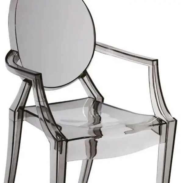 Nowoczesne krzesło SPIRIT MH-006CH-S Moos z podłokietnikami dymione