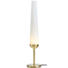 Stołowa lampka tuba BERN 107904 Markslojd modernistyczna szkło białe mosiądz