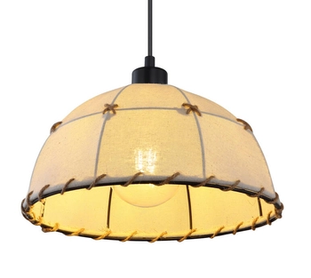 Wisząca lampa abażurowa Rex 15442H prowansalska beżowa