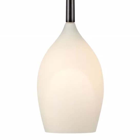 Wisząca lampa nad wyspę SALUT 106808 Markslojd szklane białe klosze czarna
