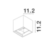 Elewacyjna lampa nad garaż QUIJORNA szara LE71359 1xLED 6W 3000K IP54 metalowa
