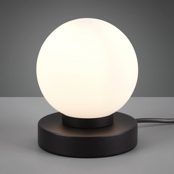 Lampka stołowa Printz R54011032 RL Light ball bańka metalowa czarna biała