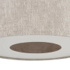 Lampa abażurowa wisząca CEDRO 11664 do salonu beżowa