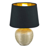 Nocna lampa stołowa Luxor R50621079 abażurowa lampka czarno złota
