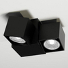 Natynkowa LAMPA sufitowa BIZEN 2211 Shilo metalowa OPRAWA reflektorowa kostki czarne