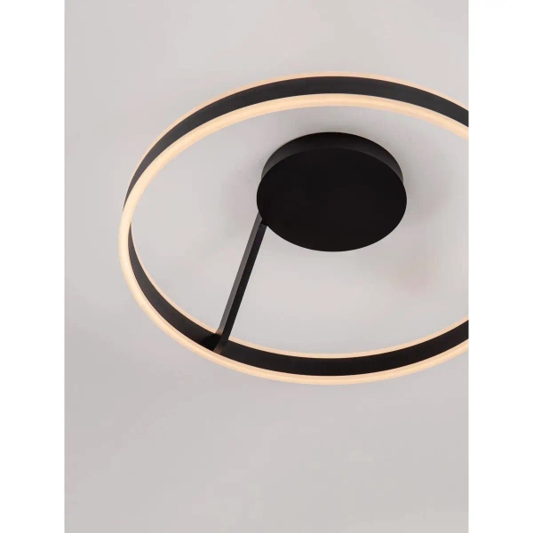 Okrągła lampa na sufit SOLVIRA LE45495 LED 40W 2700-4000K czarny