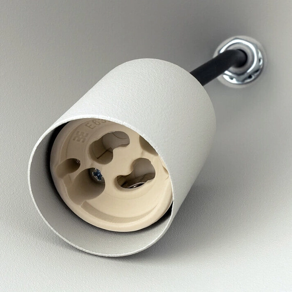 Zwisowa lampa z kloszem Zenith 10878 Nowodvorski nad stół jedwabisty szary