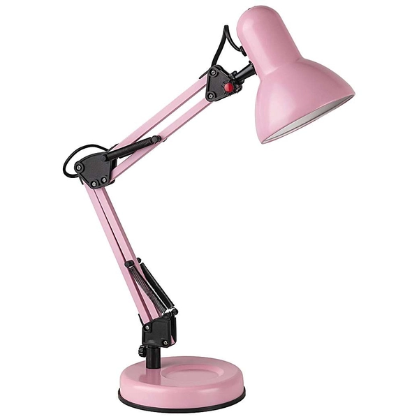Stojąca LAMPA stołowa SAMSON 4179 Rabalux loftowa LAMPKA biurkowa regulowany reflektorek metalowy różowy
