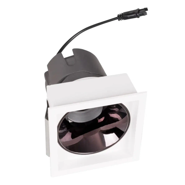 Wpustowa oprawa do lampy Trafo H190.04 kwadratowa biała