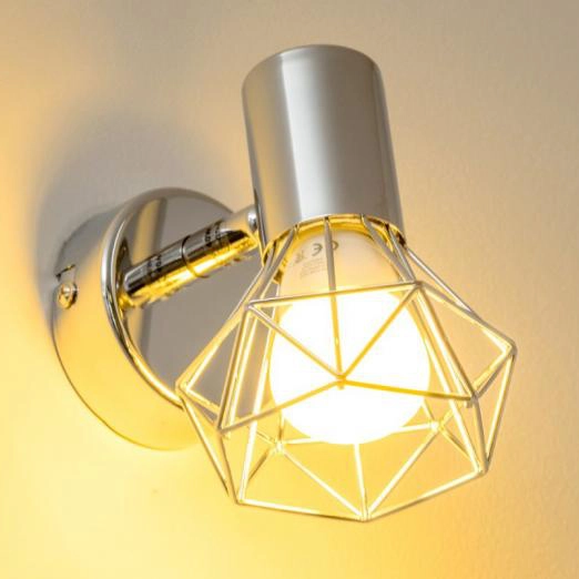 Kinkiet LAMPA ścienna XARA 54802-1 Globo druciana OPRAWA regulowana drut chrom