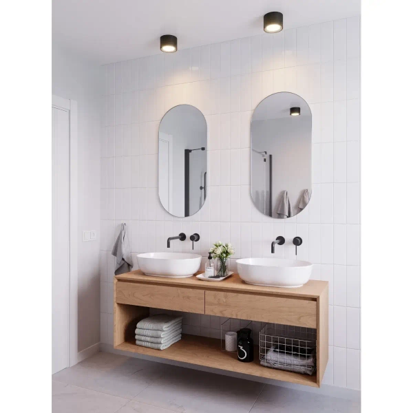 Łazienkowa lampa sufitowa LANDON 2110660103 LED 6,5W 2700K IP44 czarny