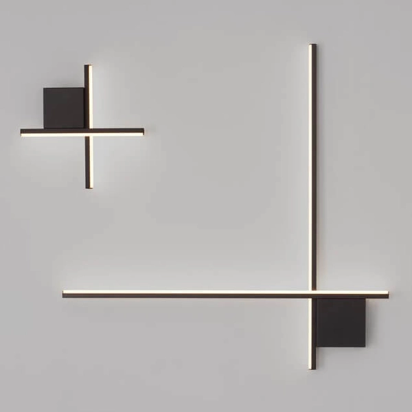 Ścienny kinkiet CHOTA LE44309 LED 10W 3000K metalowy czarny