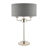 Lampa stołowa z abażurem Sorrento LA3702786-Q Laura Ashley szara nikiel