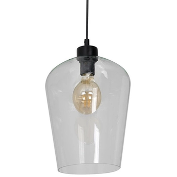 Lampa wisząca SANTIAGO MLP6605 szklana skandynawski czarny przezroczysty