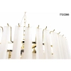 Łańcuchowa wisząca lampa GORDON biała złota MSE1501100562 12xE14 do salonu