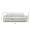 Rozkładana sofa dwuosobowa SENSE 5900168831162 do salonu