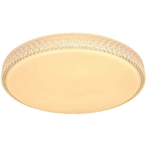 Plafon LAMPA sufitowa OVI 41749-40 Globo metalowa OPRAWA okrągła LED 40W 3000K - 6500K crystal glamour biały - przezroczysty