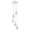 Kryształowa lampa wisząca Lyall LYA0550 Dar Lighting metal chrom