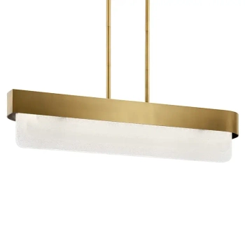 Podłużna lampa wisząca Serene KL-SERENE-LED-LP-92-NBR LED 40W 3000K mosiądz