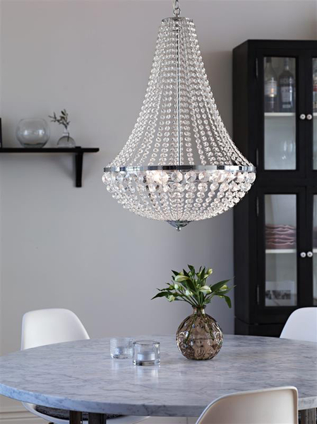 Jadalniany żyrandol Granso 105317 lampa wisząca nad stół chrom