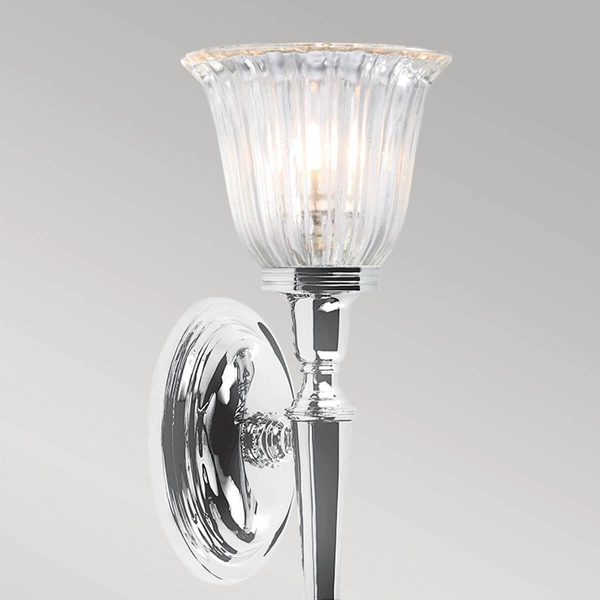 Lampa ścienna BATH-DRYDEN1-PC do sypialni polerowany chrom