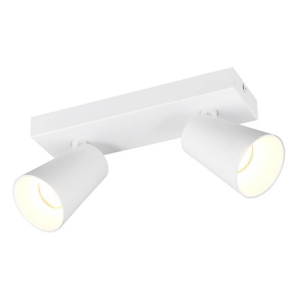 Sufitowa lampa Sharp 817100231 reflektorki tuby do kuchni metalowa biała