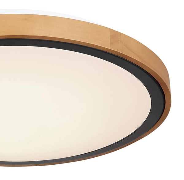 Lampa nasufitowa Bruno 41764-24 loftowa LED 24W 3000-4500-6000K drewniana